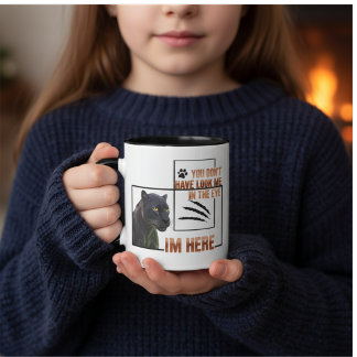 Mug Black Panther Graphic "I'm Here"  