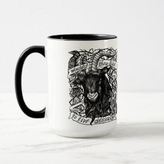 Mug Black Phillip "Vivez délicieusement"