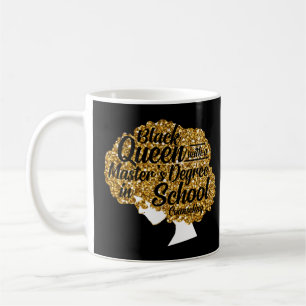 Mug Black Queen MSW Diplômes de travail social Masters