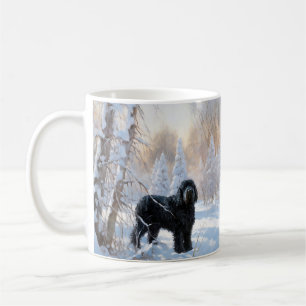 Mug Black Russian Terrier Laisser neiger Noël
