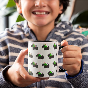 Mug Black Scotty Chien Noël