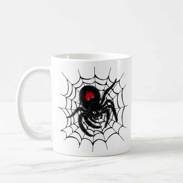 Mug Black Spider en Web (Gauche)
