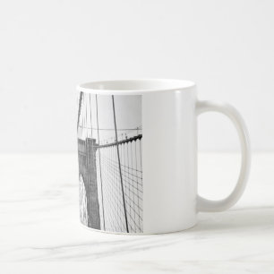 Mug Black White Brooklyn Bridge New York