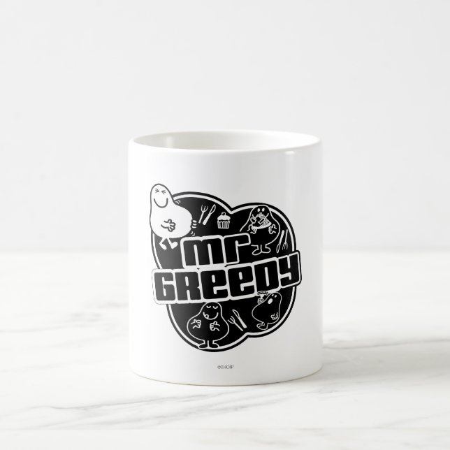 Mug Black & White M. Greedy (Centre)