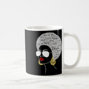 Mug Black Woman Afro-American Black History Moth Prid