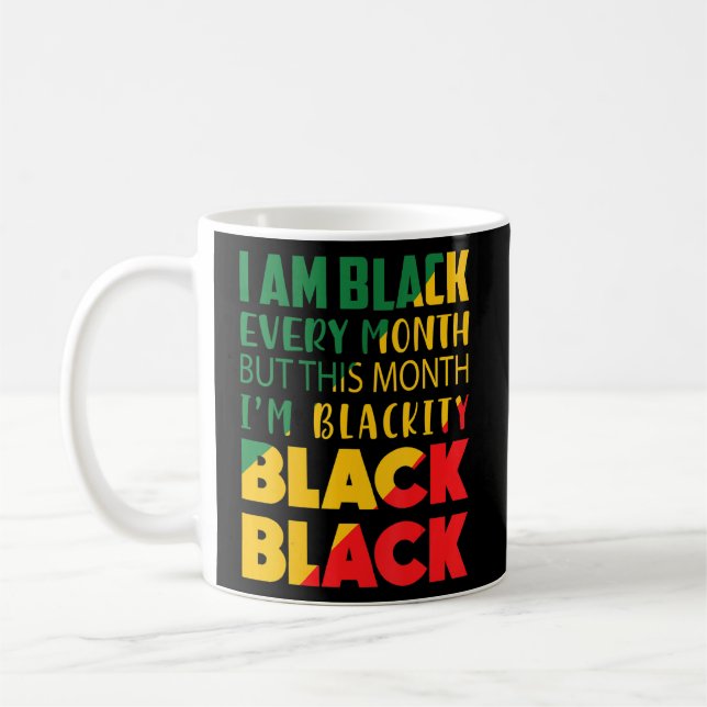 Mug Blackity Black Chaque mois Black Histoire Bhm Afri (Gauche)