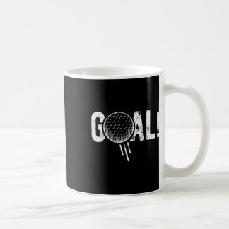 Mug Blague de but de football drôle de golf quatre