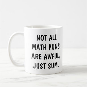 Mug Blague de maths drôle en écriture manuscrite moder