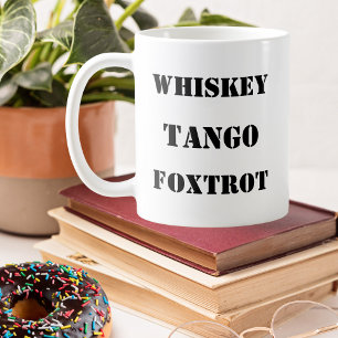 Mug blague drôle, alphabet phonétique, militaire, Avia