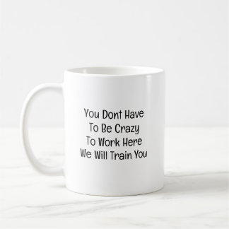 Mug Blague drôle de nouveau embauché au bureau