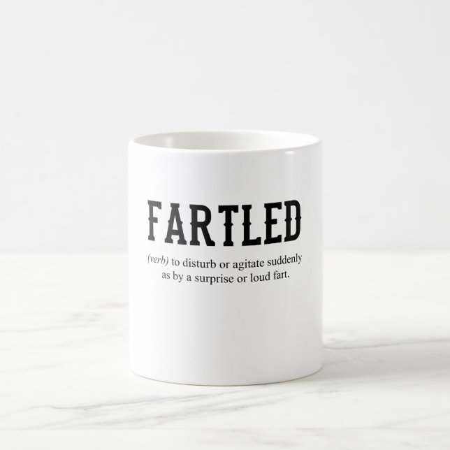 Mug Blague FARTLED Papa Dit Funny Artiste de bureau (Centre)