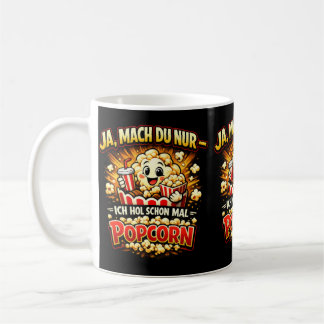 Mug Blague mignonne sur le pop‑corn – Expression alle