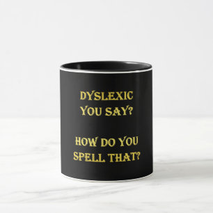 Mug Blague orthographique dyslexique amusante