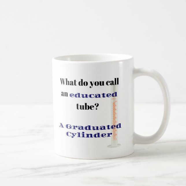 Mug Blague scientifique papa plaisante Cylindre diplôm (Droite)