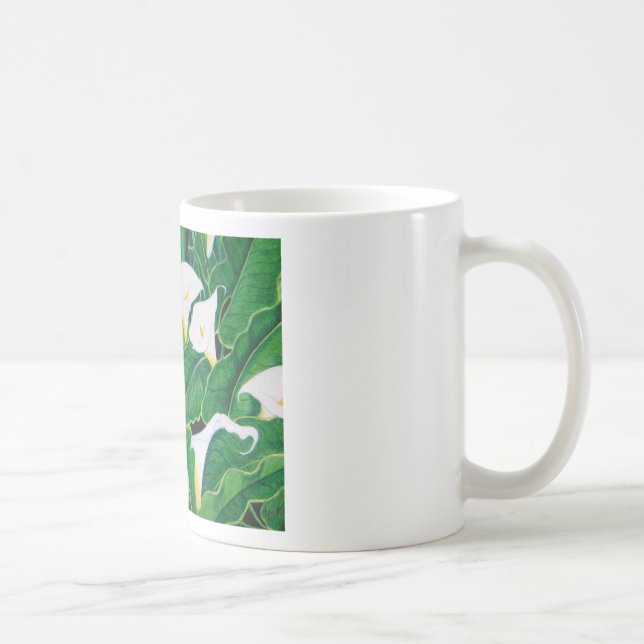 Mug Blanc Calla Lilies (Droite)