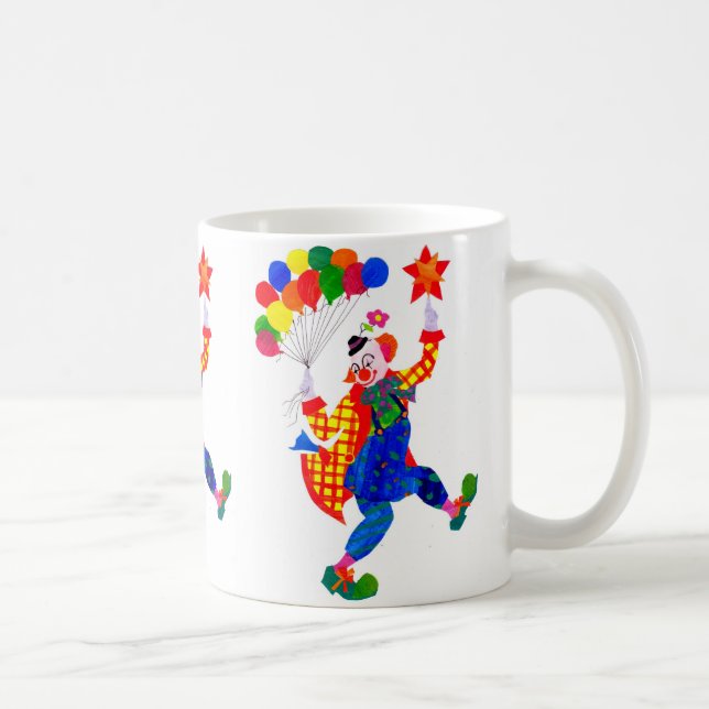 Mug blanc 'clown' (Droite)
