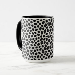 Mug Blanc Leopard élégant moderne collection de luxe M