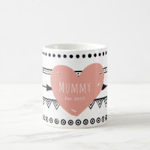 Mug blanc personnalisé 'Mummy Est.2017'