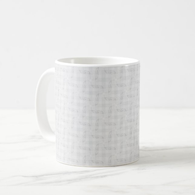 Mug Blanc solide texturé. (Devant gauche)