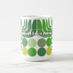 Mug Blanc Vert Bohème