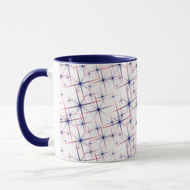 Mug Blancs rouges et bleus (Gauche)