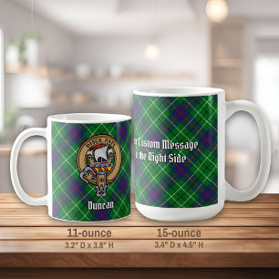 Mug Blason du clan Duncan sur tartan