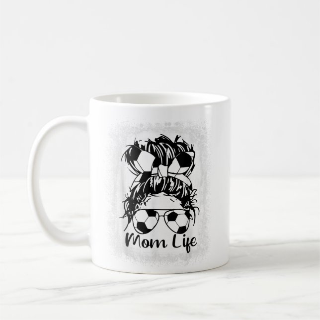 Mug Bleached Soccer Maman Chemise Soccer Ball Messy Bu (Gauche)