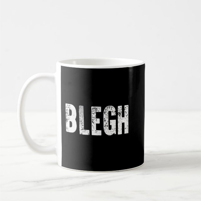 Mug BLEGH Funny Heavy Metal Metalcore Rock Music Singe (Gauche)