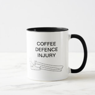 MUG BLESSURE DE LA DÉFENSE DE CAFÉ