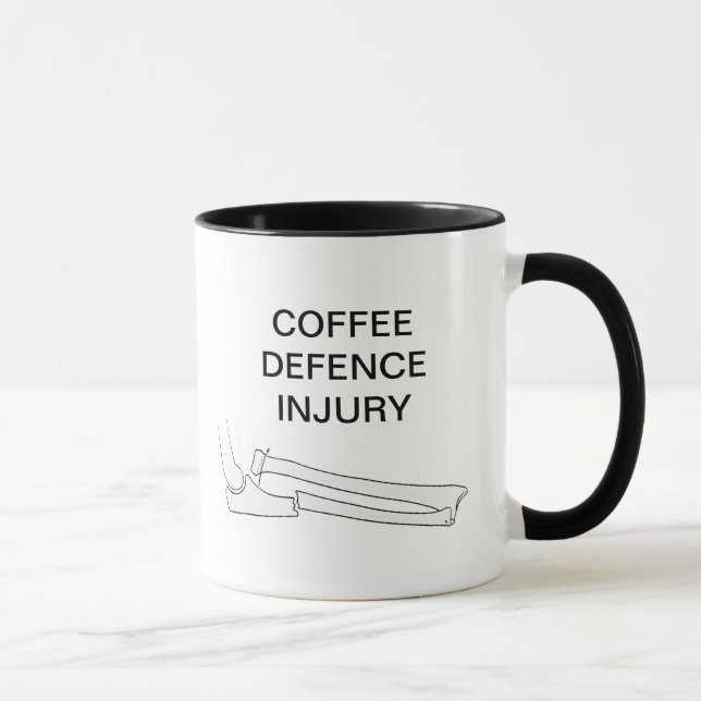 MUG BLESSURE DE LA DÉFENSE DE CAFÉ (Droite)