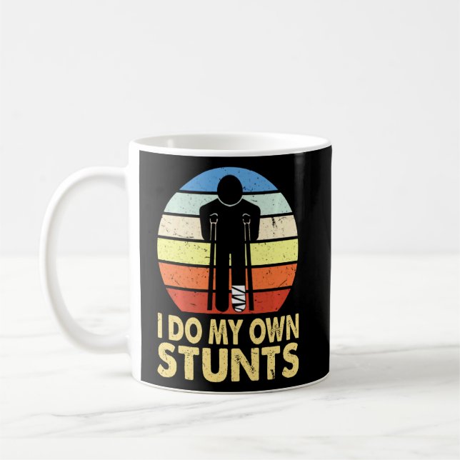Mug Blessure Jambe cassée Ankle Genou Drôle Se Bien Bi (Gauche)