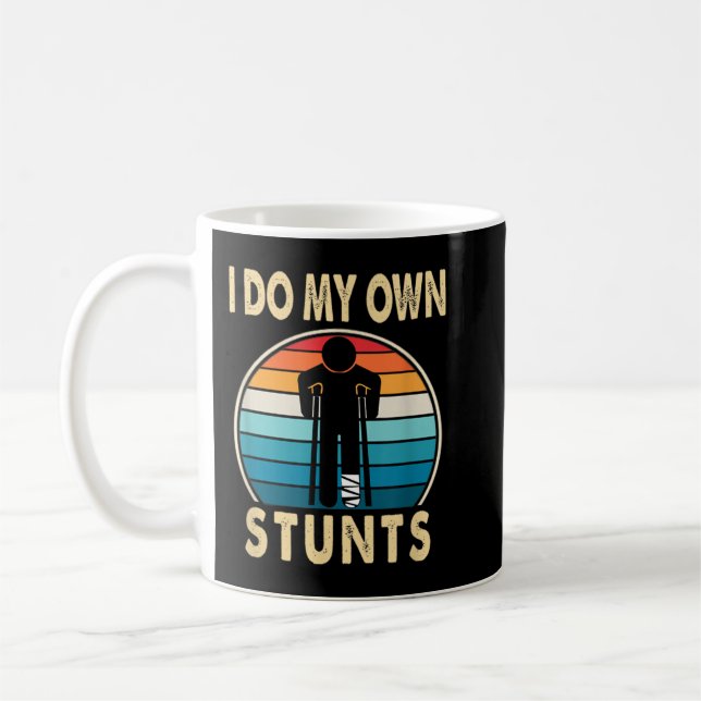 Mug Blessure Jambe cassée Ankle Genou Drôle Se Bien Bi (Gauche)