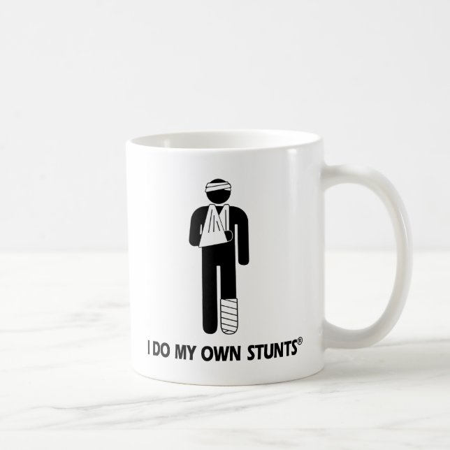 Mug Blessure mes propres cascades (Droite)