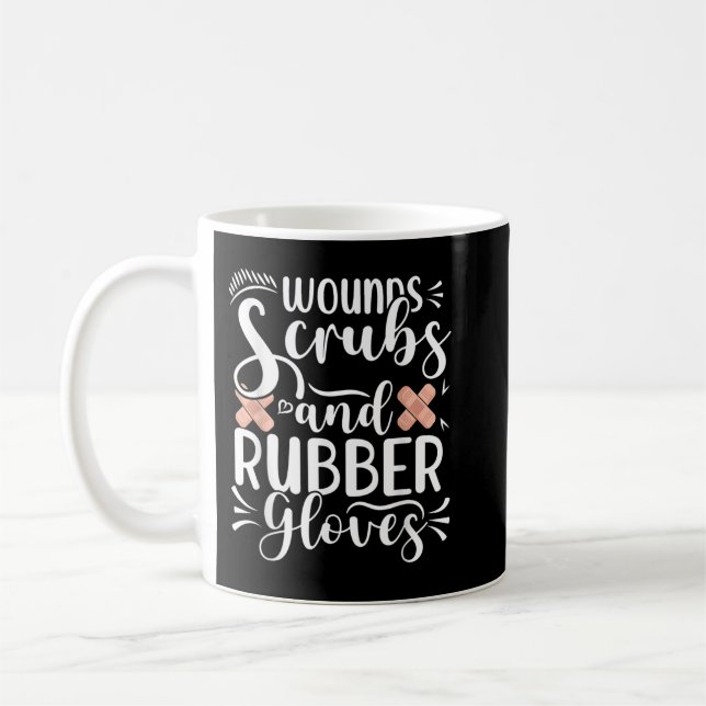 Mug Blessures Gants en caoutchouc Gants soins de la bl (Gauche)