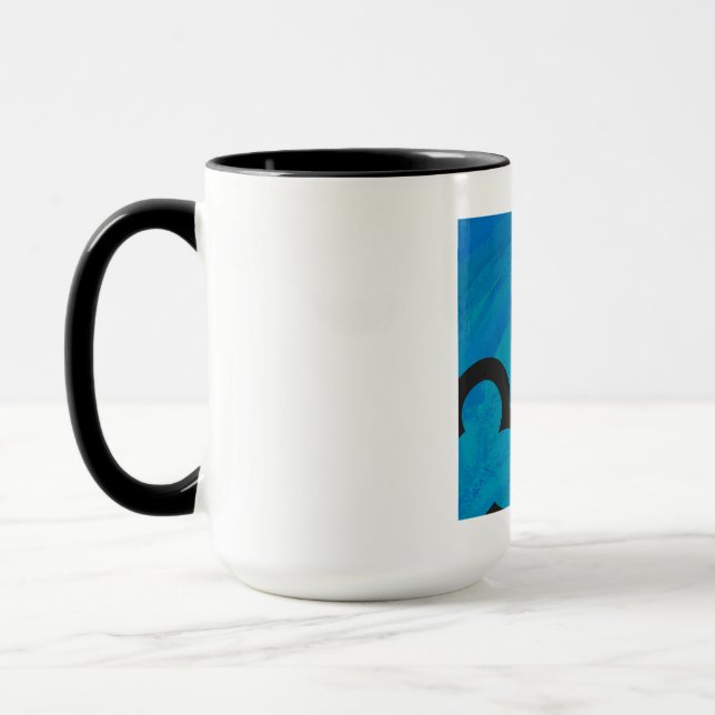Mug Bleu 30 Décennie Anniversaire (Gauche)