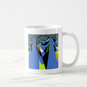 Mug Bleu Africain Tribal Motif Motif Art Imprimer