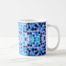 Bleu blanc violet chaîne de perles