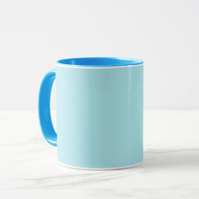 Mug Bleu Bleu Bleu (couleur solide) (Devant gauche)