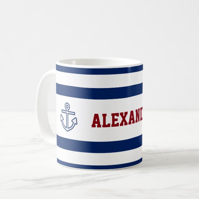 Mug Bleu Bleu Bleu Marine Marine (Devant gauche)