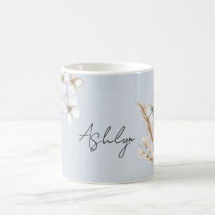 Mug Bleu Bleu Bleu Papillon Floral