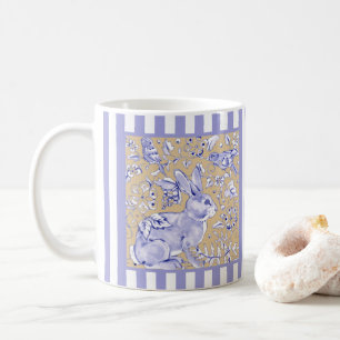 Mug Bleu Bleu Oiseau Bleu Bleu Tan Folial