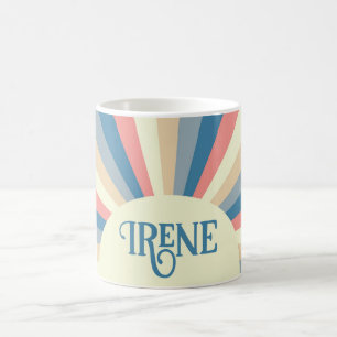 Mug Bleu bleu rose beige clair Arc-en-ciel doux Ray