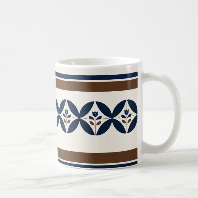 Mug Bleu de Delft simple (Droite)