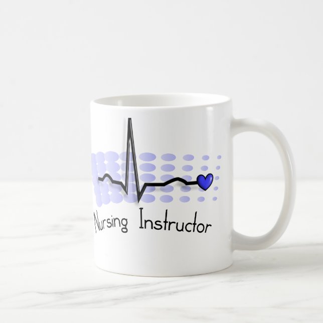 Mug Bleu de l'instructeur QRS de soins (Droite)
