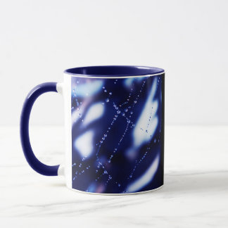 Mug Bleu et blanc abstrait