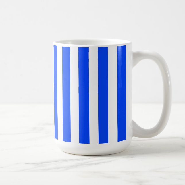 Mug Bleu et Motif blanc pour voiles verticales (Droite)