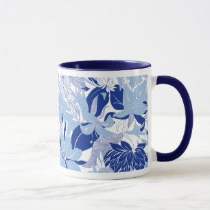 Mug bleu hawaïen "Contour Hawaii"
