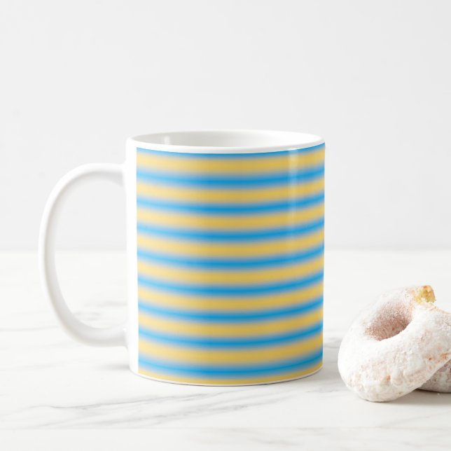Mug Bleu Jaune Brousse (Avec donut)