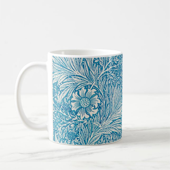 Mug Bleu Marigold William Morris motif (Gauche)