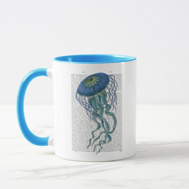 Mug Bleu méduse (Gauche)